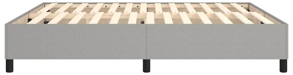 Rám postele s boxspringem světle šedý 180 x 200 cm textil 3120878