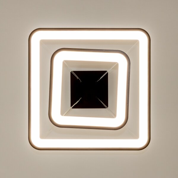 Brilagi - LED Stmív. lustr na lanku FALCON SLIM LED/78W/230V 50x50 cm černá + DO