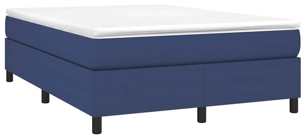 Rám postele s boxspringem modrý 140 x 190 cm textil 3120860