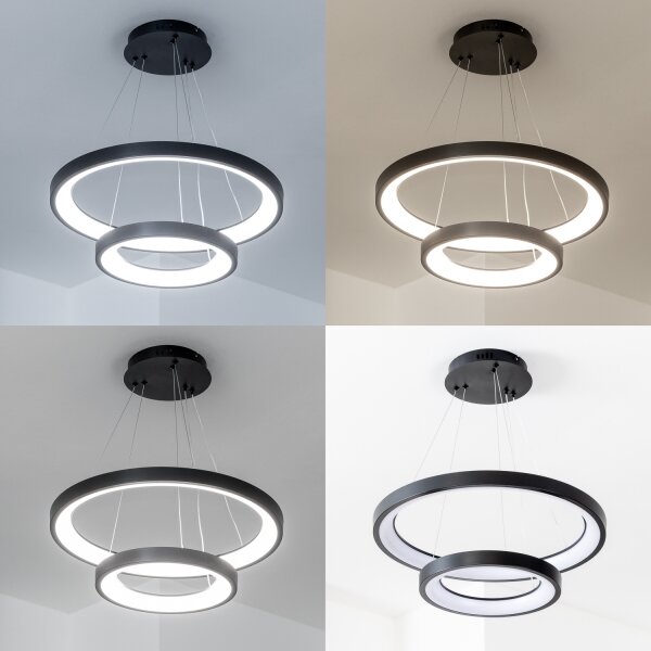Brilagi - LED Stmív. lustr na lanku FALCON SLIM LED/68W/230V pr. 50 cm černá +DO