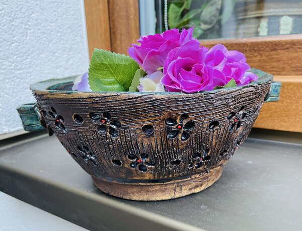 Keramika Javorník Mísa - květy