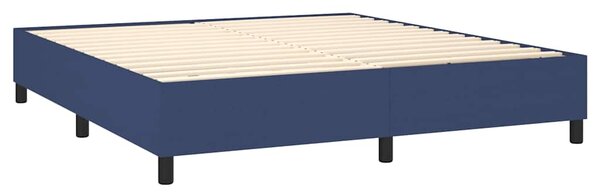 Rám postele s boxspringem modrý 180 x 200 cm textil 3120884