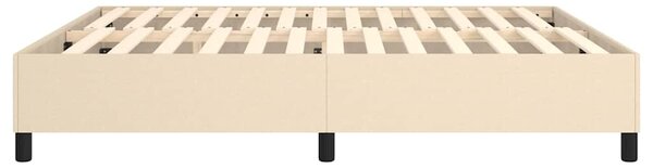 Rám postele s boxspringem krémový 160 x 200 cm textil 3120875