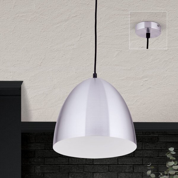 Orion HL6-1630/1S Závěsné svítidlo LOFT matný hliník průměr 30cm