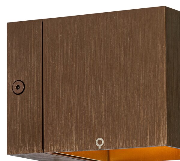 Sada 2 inteligentních nástěnných lamp tmavě bronzová 8 cm vč. WiFi G9 - Transfer