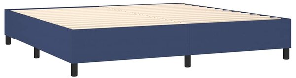 Rám postele s boxspringem modrý 200 x 200 cm textil 3120892