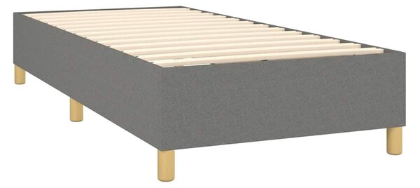 Rám postele s boxspringem tmavě šedá 90 x 190 cm textil 3120922