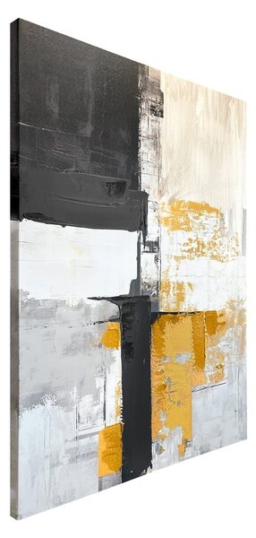 Obraz s ručně malovanými prvky na plátně 70x100 cm Jade – Styler