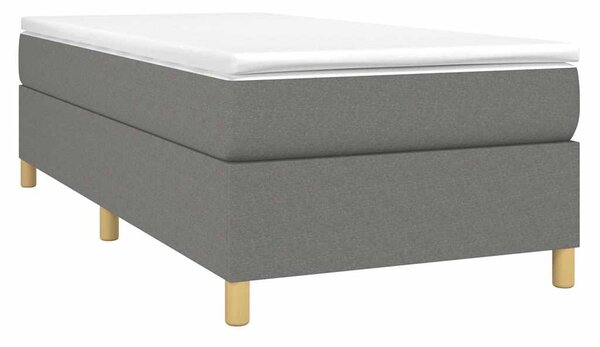 Rám postele s boxspringem tmavě šedá 90 x 190 cm textil 3120922