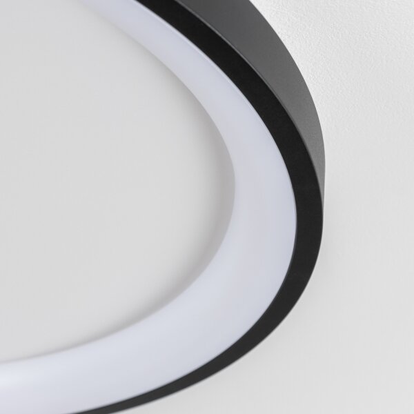 Brilagi -LED Stmív. stropní svítidlo FALCON SLIM LED/42W/230V pr. 50 cm černá+DO
