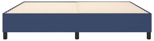 Rám postele s boxspringem modrý 200 x 200 cm textil 3120892