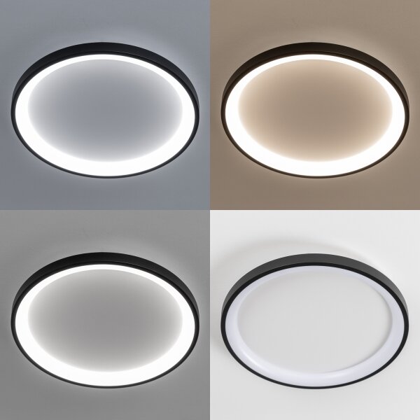 Brilagi -LED Stmív. stropní svítidlo FALCON SLIM LED/42W/230V pr. 50 cm černá+DO