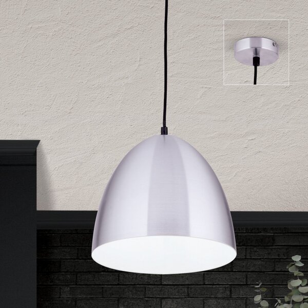 Orion HL6-1630/1S Závěsné svítidlo LOFT matný hliník průměr 30cm