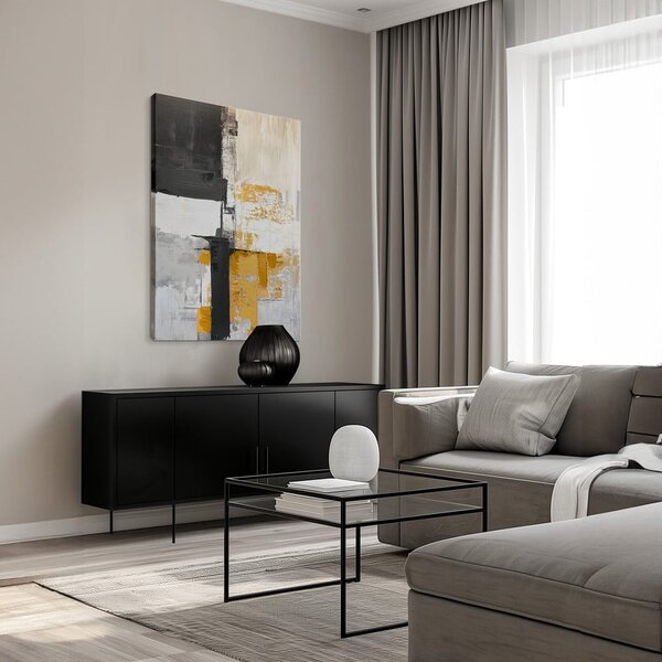Obraz s ručně malovanými prvky na plátně 70x100 cm Jade – Styler