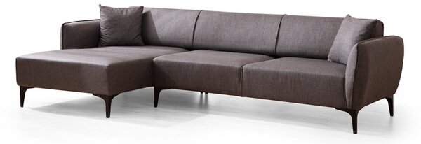 Tmavě šedá rohová pohovka Belissimo, levý roh – Balcab Home