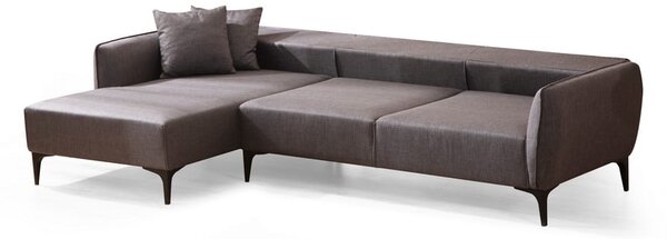 Tmavě šedá rohová pohovka Belissimo, levý roh – Balcab Home