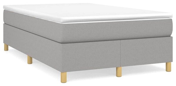 Rám postele s boxspringem světle šedá 120 x 200 cm textil 3120945