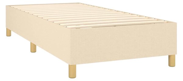 Box spring postel s matrací krémová 100 x 200 cm textil 3128666