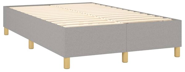 Rám postele s boxspringem světle šedá 120 x 200 cm textil 3120945