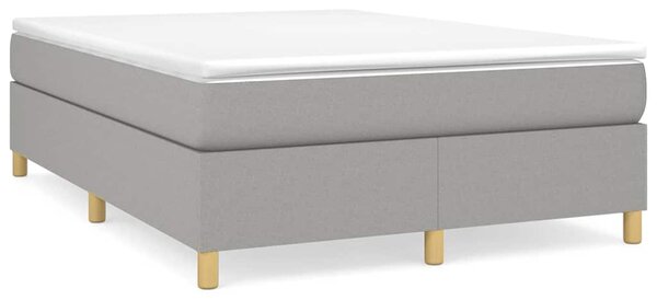 Rám postele s boxspringem světle šedý 140 x 200 cm textil 3120961