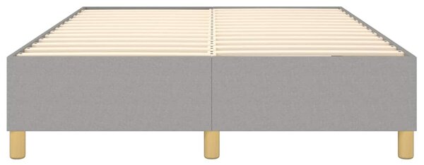 Rám postele s boxspringem světle šedý 140 x 200 cm textil 3120961