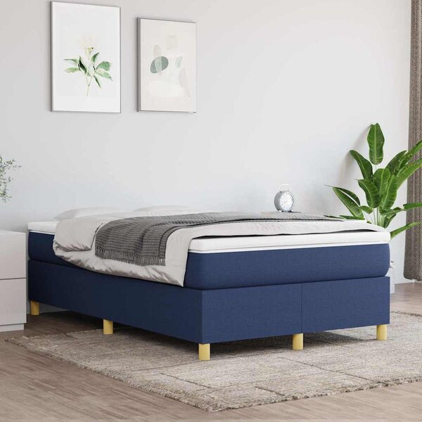Rám postele s boxspringem modrá 120x200 cm textil 3120951