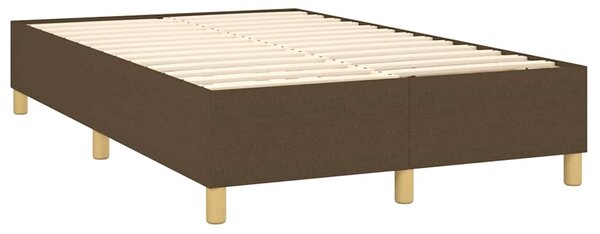 Rám postele s boxspringem tmavě hnědá 120 x 200 cm textil 3120948