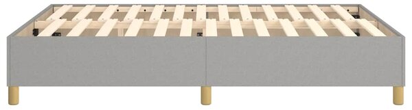 Rám postele s boxspringem světle šedý 140 x 200 cm textil 3120961