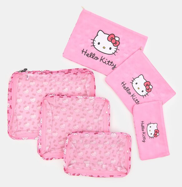 Sinsay - Sada cestovních organizérů Hello Kitty - růžová