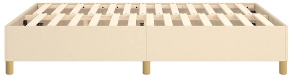 Rám postele s boxspringem krémový 140 x 190 cm textil 3120958