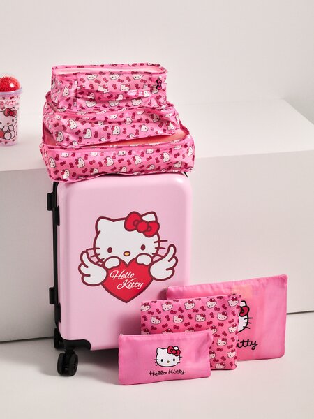 Sinsay - Sada cestovních organizérů Hello Kitty - růžová