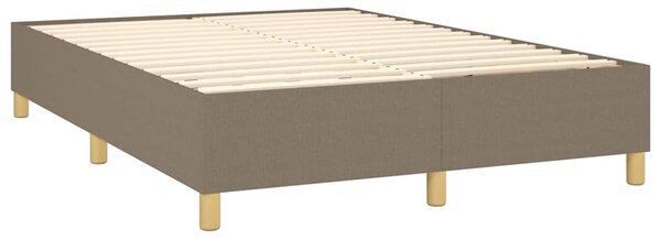 Box spring postel s matrací a LED taupe 140x200 cm textil 3135441