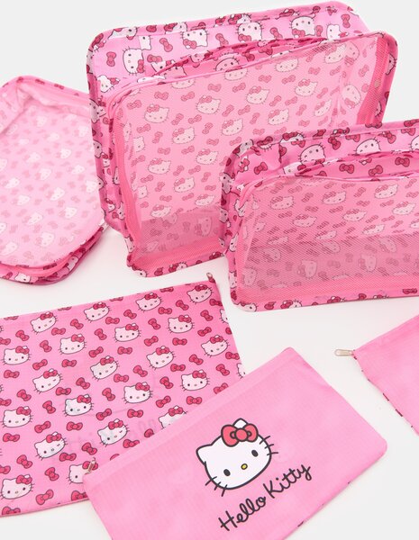 Sinsay - Sada cestovních organizérů Hello Kitty - růžová