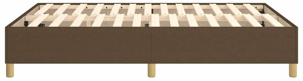 Rám postele s boxspringem tmavě hnědý 140 x 190 cm textil 3120956
