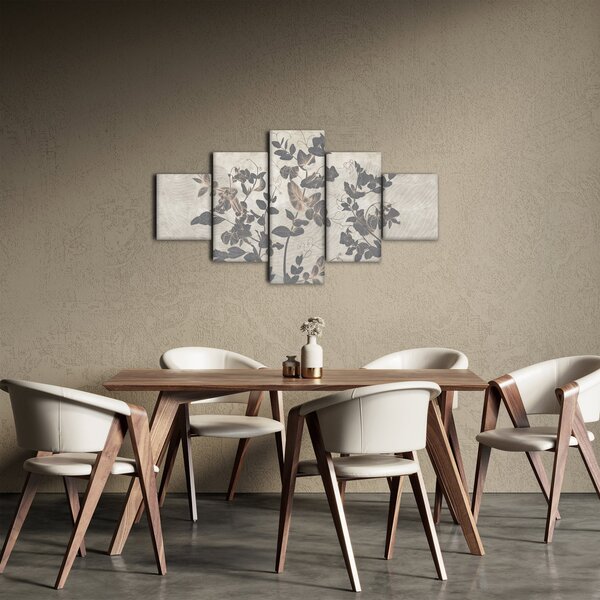 Obraz - Texturované listy (125x70 cm)