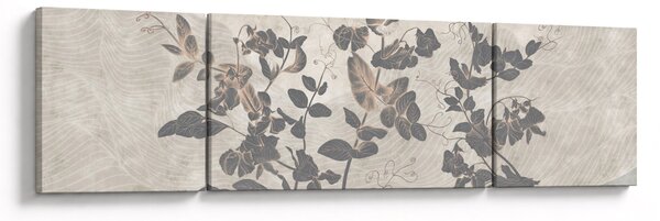 Obraz - Texturované listy (170x50 cm)