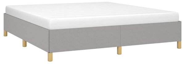 Rám postele s boxspringem světle šedý 160 x 200 cm textil 3120969