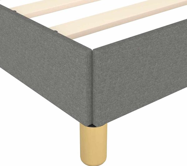 Rám postele s boxspringem tmavě šedý 160 x 200 cm textil 3120970
