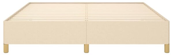 Rám postele s boxspringem krémový 160 x 200 cm textil 3120974
