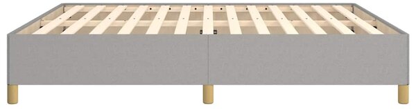 Rám postele s boxspringem světle šedý 160 x 200 cm textil 3120969