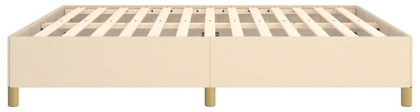 Rám postele s boxspringem krémový 160 x 200 cm textil 3120974