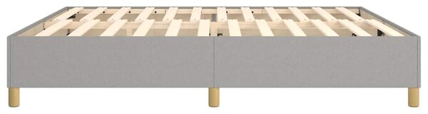 Rám postele s boxspringem světle šedý 200 x 200 cm textil 3120985