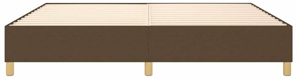 Rám postele s boxspringem tmavě hnědý 200 x 200 cm textil 3120988