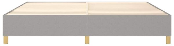 Rám postele s boxspringem světle šedý 200 x 200 cm textil 3120985