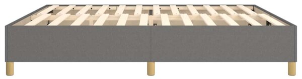 Rám postele s boxspringem tmavě šedý 200 x 200 cm textil 3120986