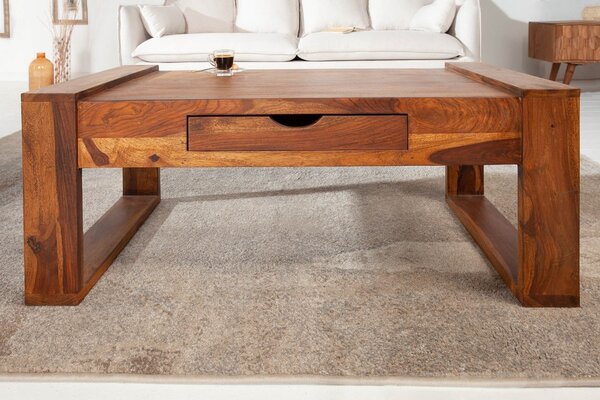 Designový konferenční stolek Caliana 100 cm Sheesham