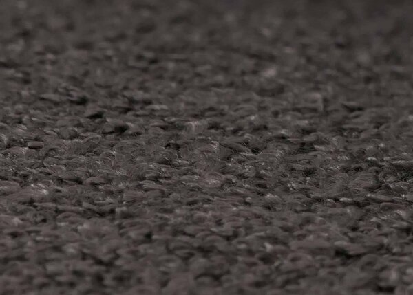 Sada 2 jídelních židlí HWC-N73, kuchyňská židle, otočná s automatickým návratem, tkanina/textil boucle (540g/m²) Oeko-Tex tmavě šedá