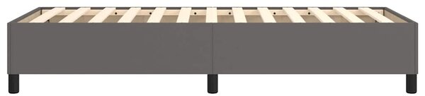 Rám postele s boxspringem šedý 90 x 190 cm umělá kůže 3121021