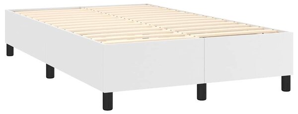 Rám postele s boxspringem bílý 120 x 200 cm umělá kůže 3121036