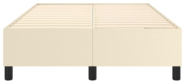 Rám postele s boxspringem krémový 120x200 cm umělá kůže 3121037